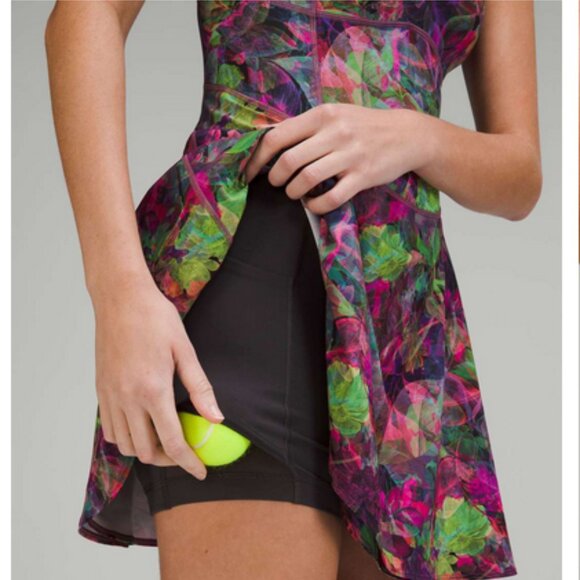 Lululemon Court Crush Dress Vivid Floral Tone Multi - Picture 2 of 12